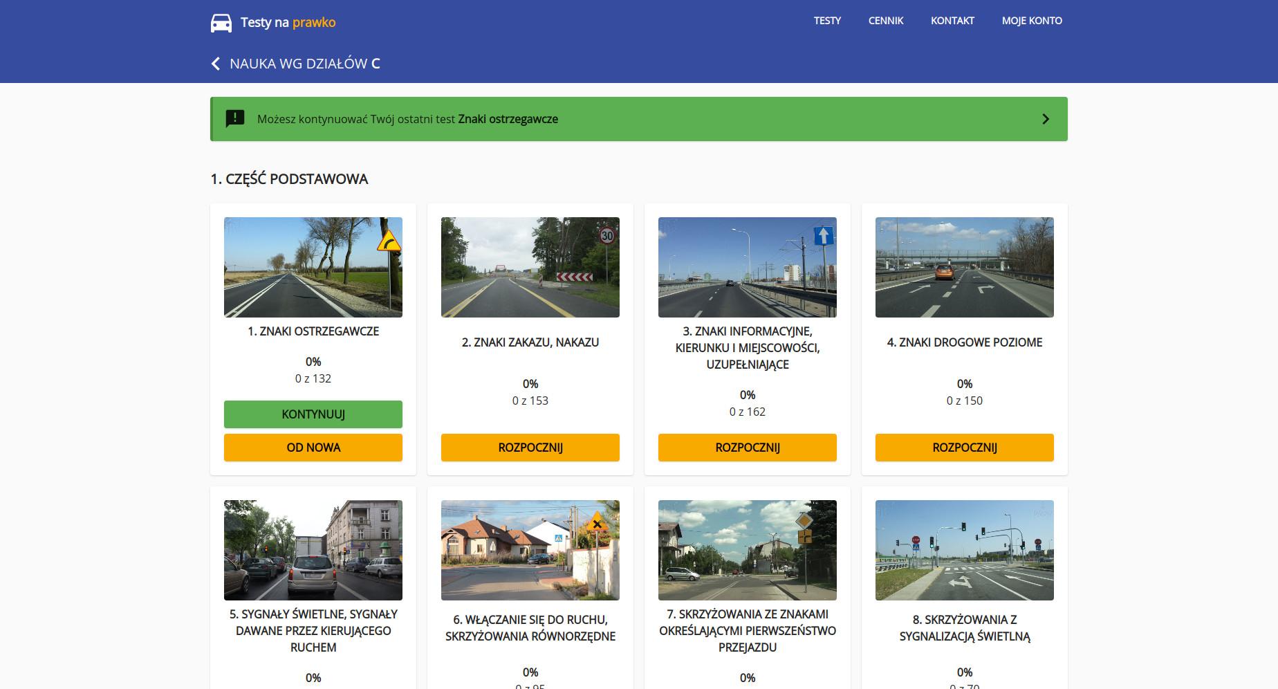 Dodaliśmy możliwość kontynuowania testu